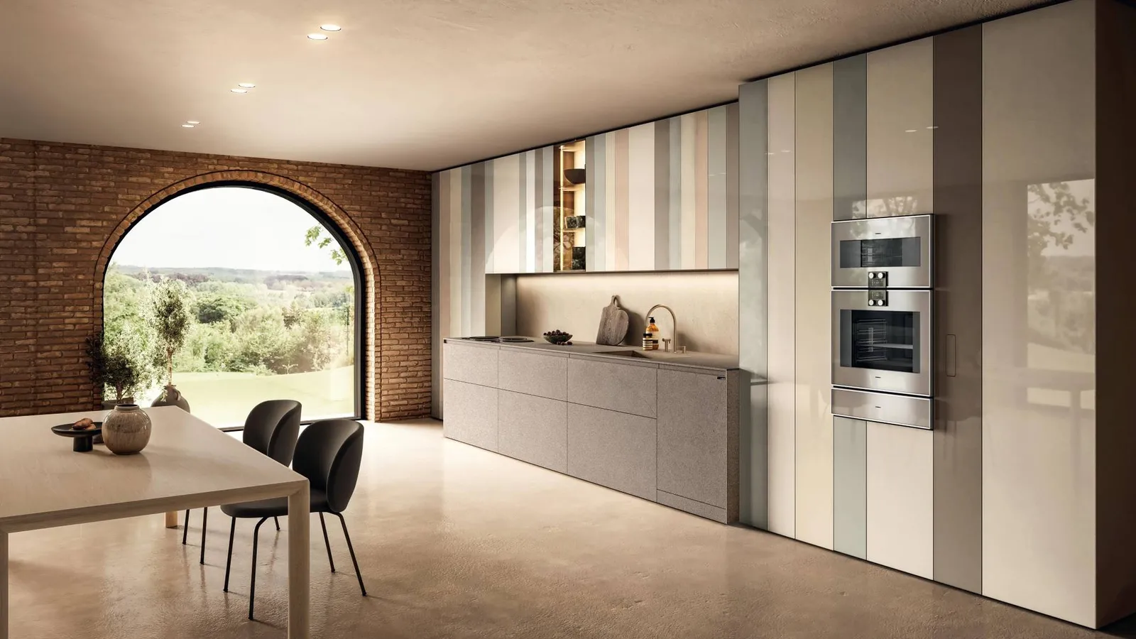 Cucina Design lineare NOW Project 2830 di Lago