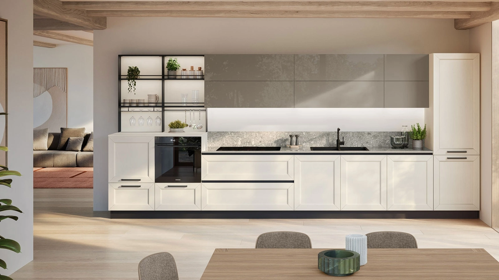 Cucina Moderna lineare Tablet 02 di Veneta Cucine