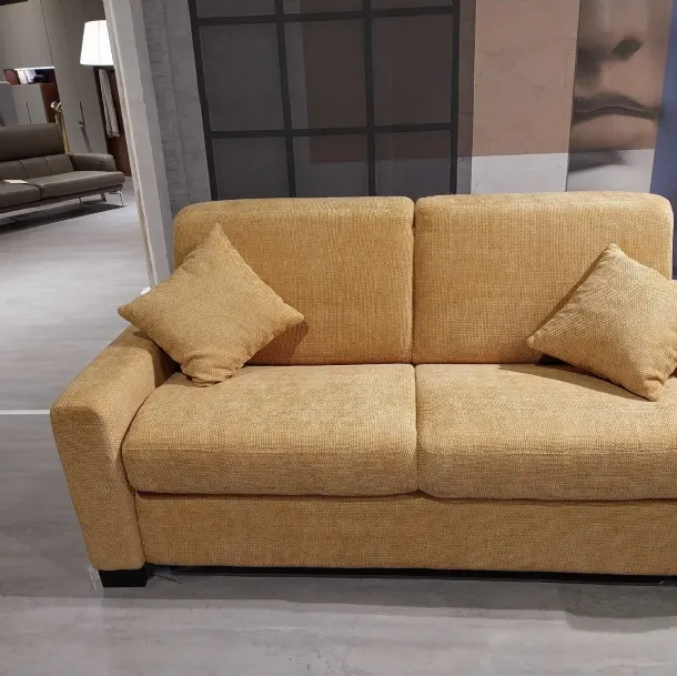 Divano letto senape